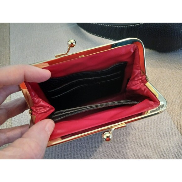 Dooney & Bourke Black Pebble Grain Leather Hobo Logo Lock Shoulder Bag & Wallet - Picture 16 of 16